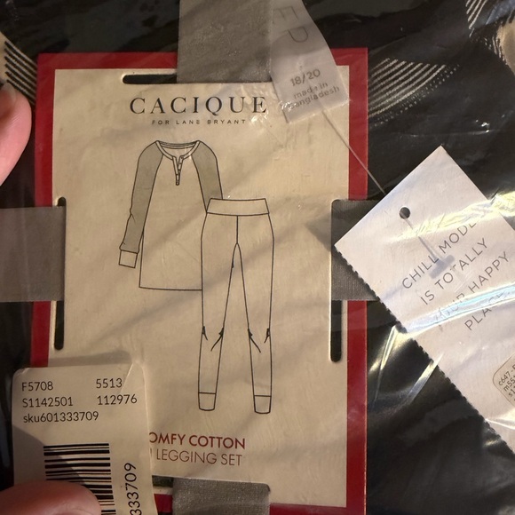 Cacique Other - Cacique Lane Bryant Pajama Set Cozy Lounge Plus Size 2x (18-20)
